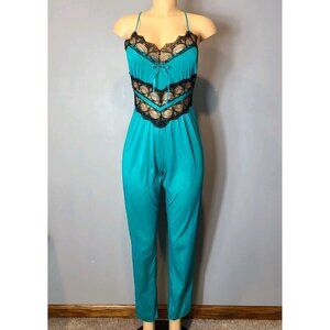 Petra Vtg Pajama Lace Womens Sz Medium Fairy Dark Romantic Whimsigoth Dainty